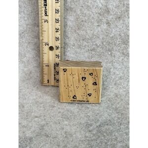 Craft Smart - Rubber Stamp -‎ "Hearts"- Medium Size -